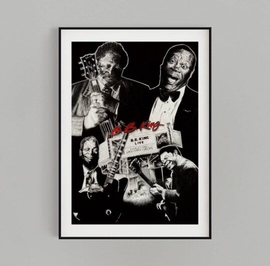 8x10 Legends B.B. King Art Print
